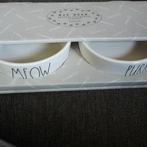Cat pet bowl set